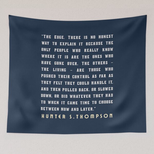 Item preview, Hunter S. Thompson quote: Life should not be a journey to the grave with the intention of arriving safely in a pretty and well preserved body, designed and sold by artbleed.