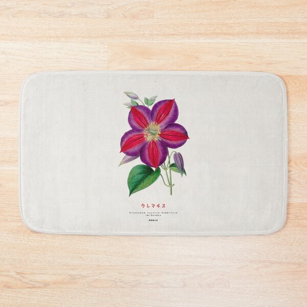 Item preview, Clematis Japanese Flower designed and sold by Vintagrafica.