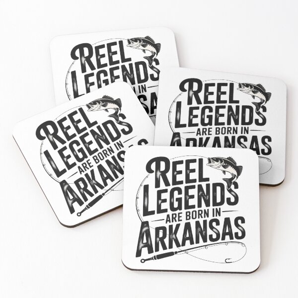 Item preview, Reel Legends Are Born in Arkansas – Funny Vintage Fishing designed and sold by Globalcitytees.