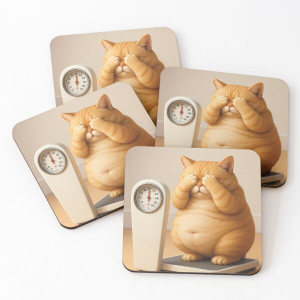 Item preview, Fat cat on the scales designed and sold by Mauswohn.