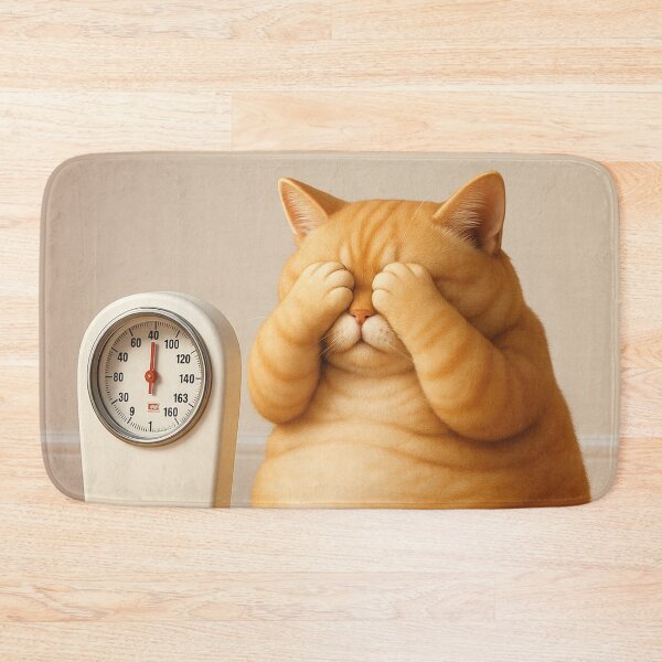 Item preview, Fat cat on the scales designed and sold by Mauswohn.