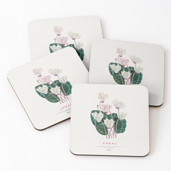 Item preview, Cyclamen Flowers in Japandi style designed and sold by Vintagrafica.