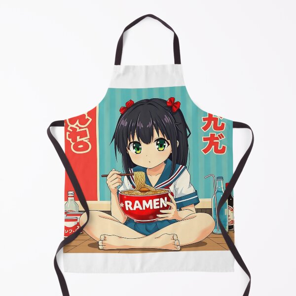 Item preview, Ramen Schoolgirl in Vintage Poster Style designed and sold by Zazeyy.