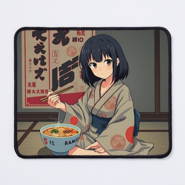 Item preview, Nostalgic Manga Ramen Girl designed and sold by Zazeyy.