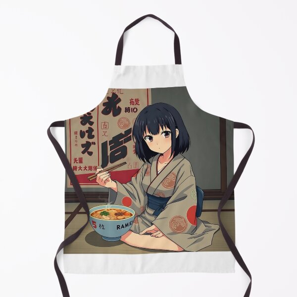 Item preview, Nostalgic Manga Ramen Girl designed and sold by Zazeyy.