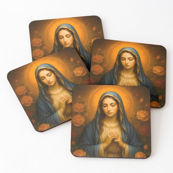 Item preview, Virgin Mary and her holy rosary designed and sold by CroftAngel.