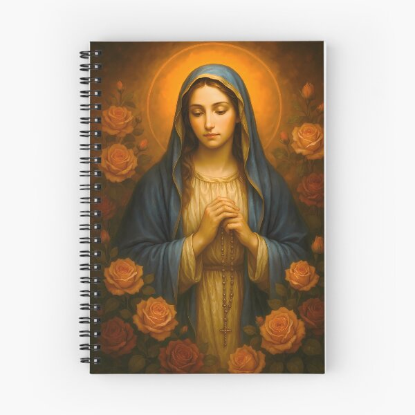 Item preview, Virgin Mary and her holy rosary designed and sold by CroftAngel.