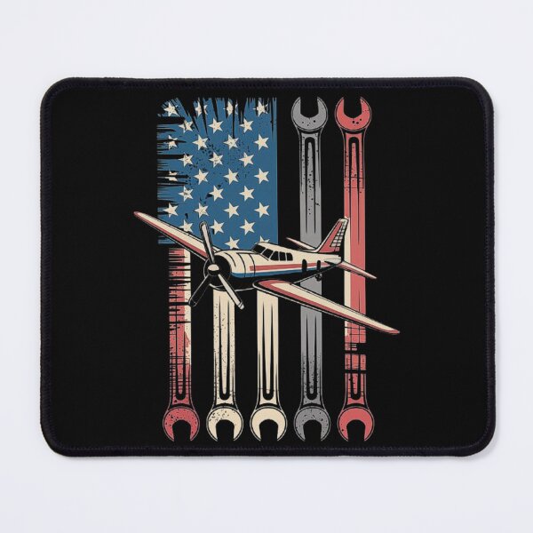 Item preview, Vintage Aviation and Tools: American Flag Airplane Design designed and sold by love3617.