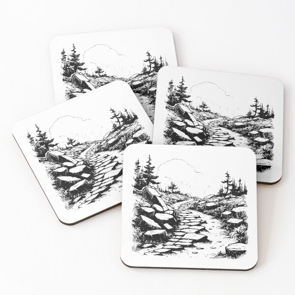 Item preview, Rocky Off Road Trail Mountain Route Path Gravel Terrain designed and sold by inkoutninja.