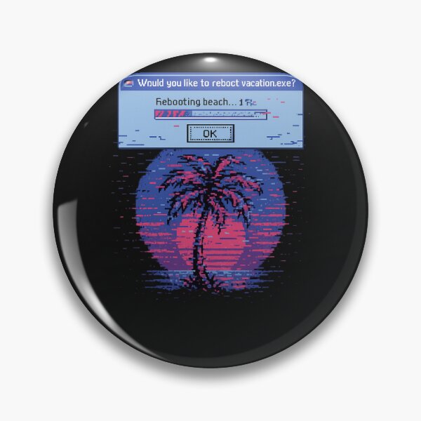 Item preview, Palm Reset Required | Glitched Beachcore Tech Tee designed and sold by Laugh & Rewind .