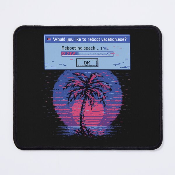 Item preview, Palm Reset Required | Glitched Beachcore Tech Tee designed and sold by Laugh & Rewind .
