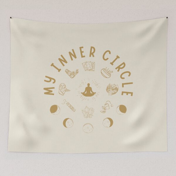 Item preview, My Inner Circle Monochrome - Spirituality designed and sold by Mystic Kona.