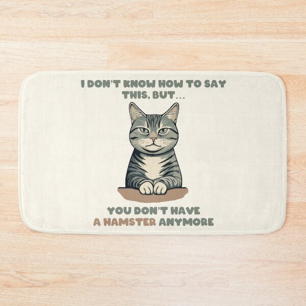 Item preview, Serious Cat Confession – You Don’t Have a Hamster Anymore designed and sold by Beltschazar.