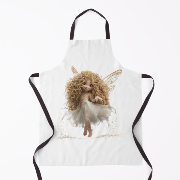 Item preview, Enchanted Golden Fairy with Curly Hair designed and sold by CHILDRENSJOY.