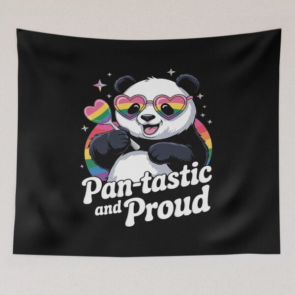 Item preview, Pan-tastic and Proud Cute Panda Pride designed and sold by splindoershop.