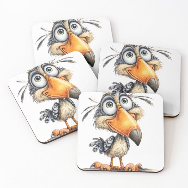 Item preview, Quirky Bird with Surprised Eyes designed and sold by CHILDRENSJOY.
