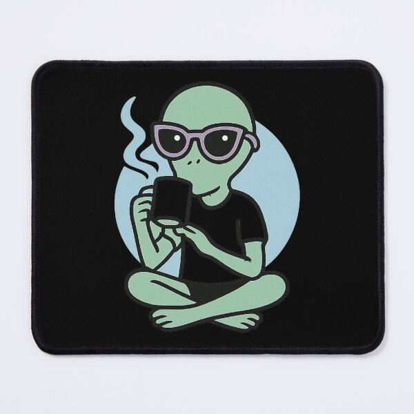 Item preview, Chill Alien – Coffee Time Cute designed and sold by pecussoul.