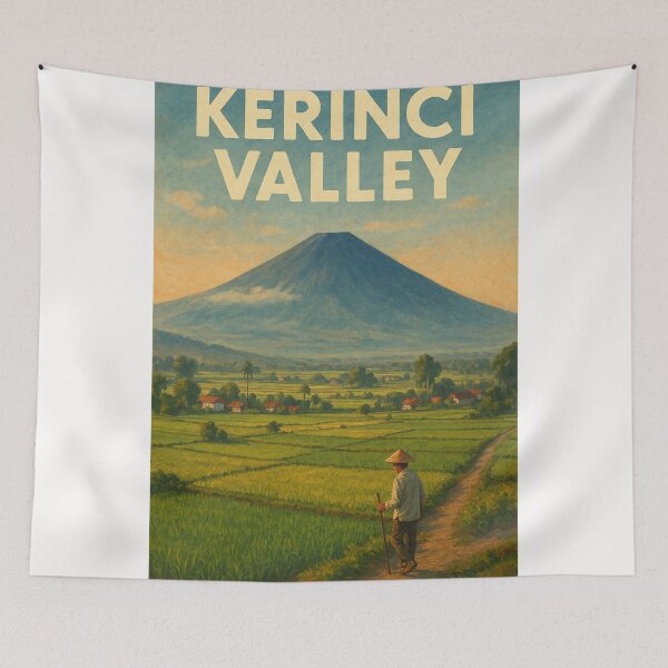 Item preview, Kerinci Valley View with Mount Kerinci designed and sold by Places On Earth.