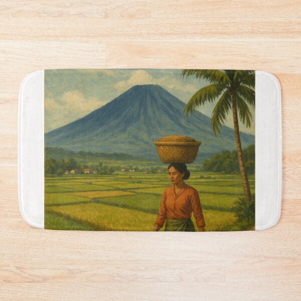 Item preview, Kerinci Valley Woman and Tropical Landscape designed and sold by Places On Earth.