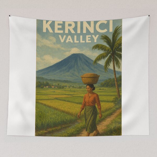 Item preview, Kerinci Valley Woman and Tropical Landscape designed and sold by Places On Earth.