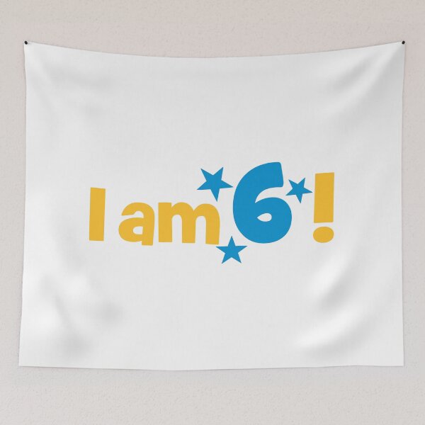 Item preview, I am 6! designed and sold by Vectorqueen.