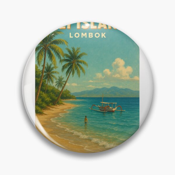 Item preview, Gili Islands Lombok Tropical Beach Scene designed and sold by Places On Earth.