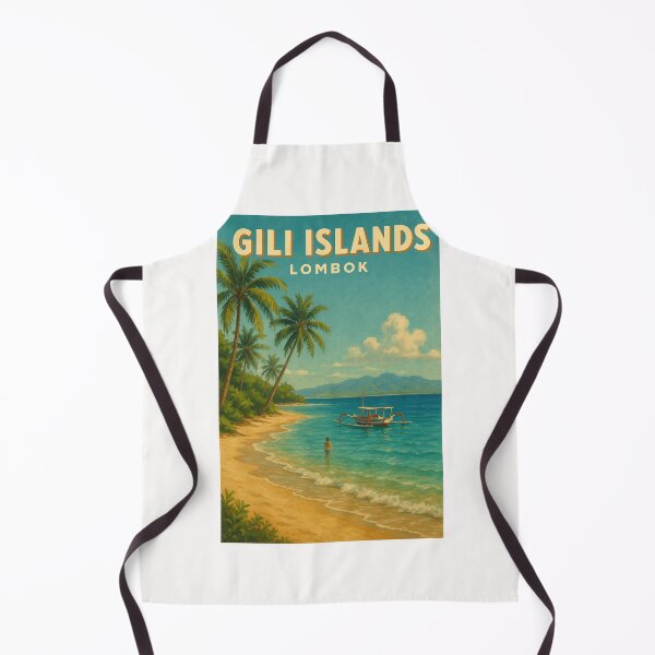 Item preview, Gili Islands Lombok Tropical Beach Scene designed and sold by Places On Earth.