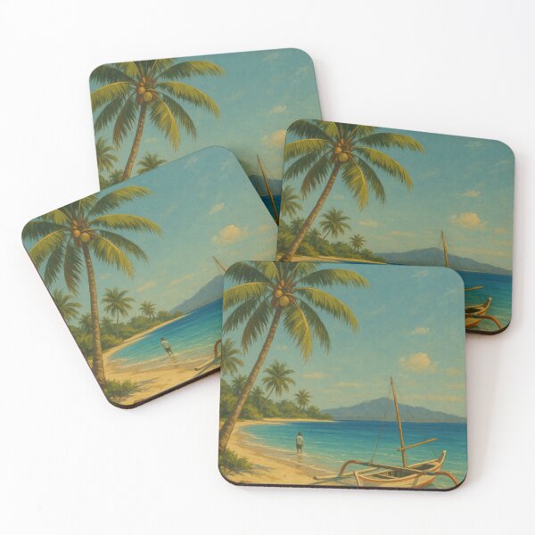 Item preview, Gili Islands Coastal View with Palm Trees designed and sold by Places On Earth.