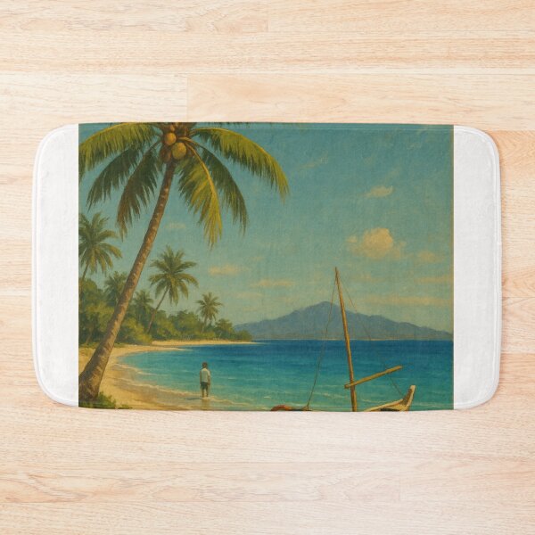 Item preview, Gili Islands Coastal View with Palm Trees designed and sold by Places On Earth.
