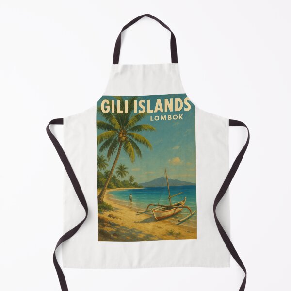Item preview, Gili Islands Coastal View with Palm Trees designed and sold by Places On Earth.