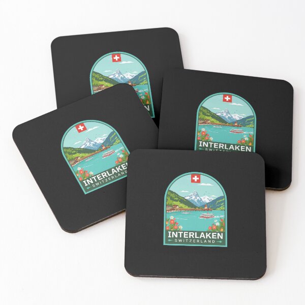 Item preview, interlaken city Sticker designed and sold by TulipaGraphics.