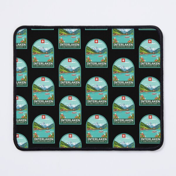 Item preview, interlaken city Sticker designed and sold by TulipaGraphics.