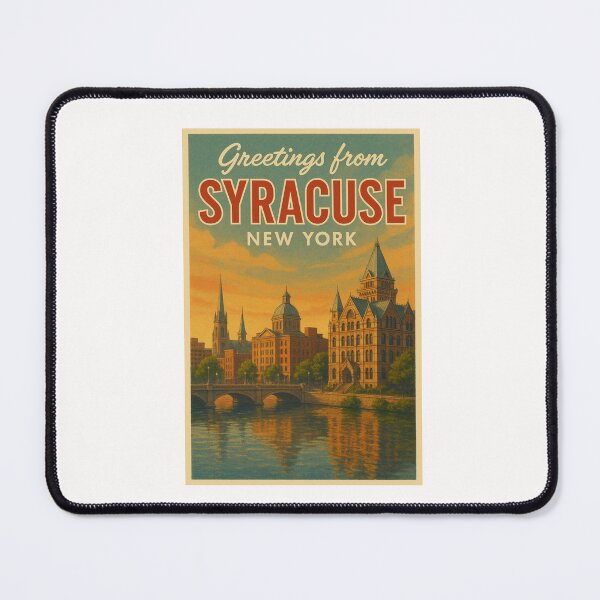 Item preview, Syracuse New York Historic Skyline at Sunset designed and sold by Places On Earth.