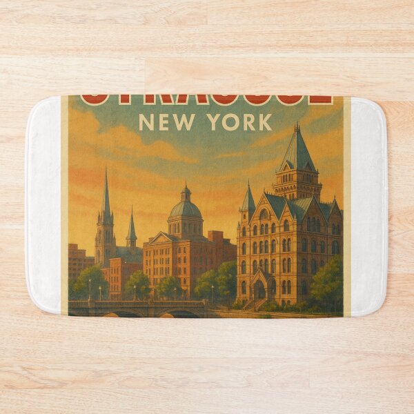 Item preview, Syracuse New York Historic Skyline at Sunset designed and sold by Places On Earth.