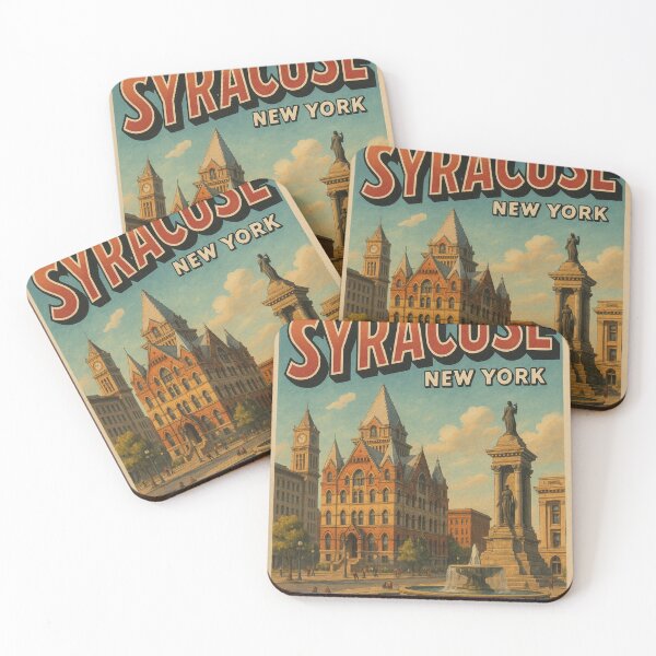 Item preview, Clinton Square Syracuse Landmark View designed and sold by Places On Earth.