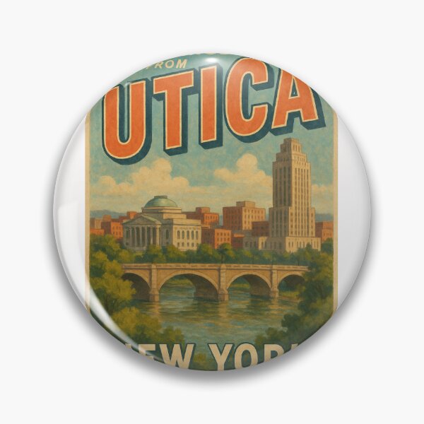 Item preview, Utica New York Riverfront Architecture designed and sold by Places On Earth.