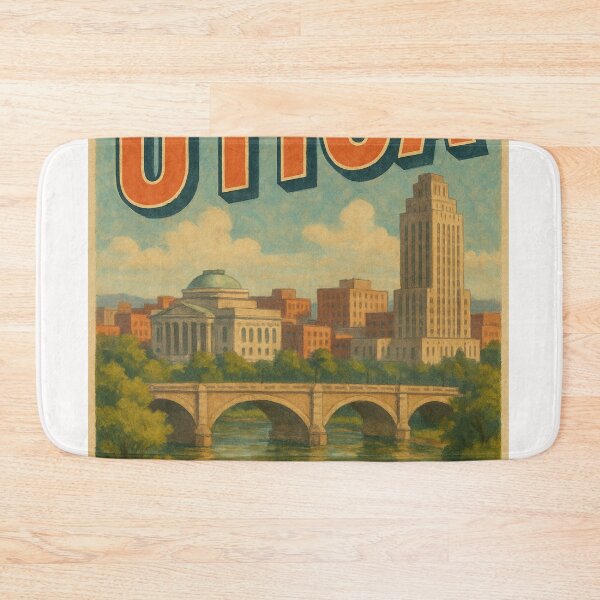 Item preview, Utica New York Riverfront Architecture designed and sold by Places On Earth.