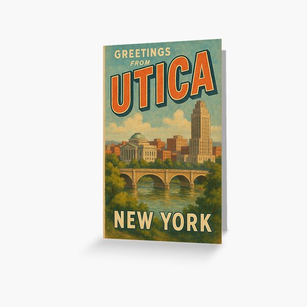 Item preview, Utica New York Riverfront Architecture designed and sold by Places On Earth.