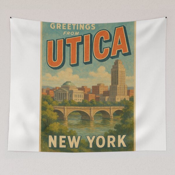 Item preview, Utica New York Riverfront Architecture designed and sold by Places On Earth.