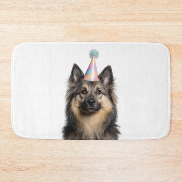 Item preview, Cute Icelandic Sheepdog with Party Hat Birthday Celebration designed and sold by LazyOwlStore.