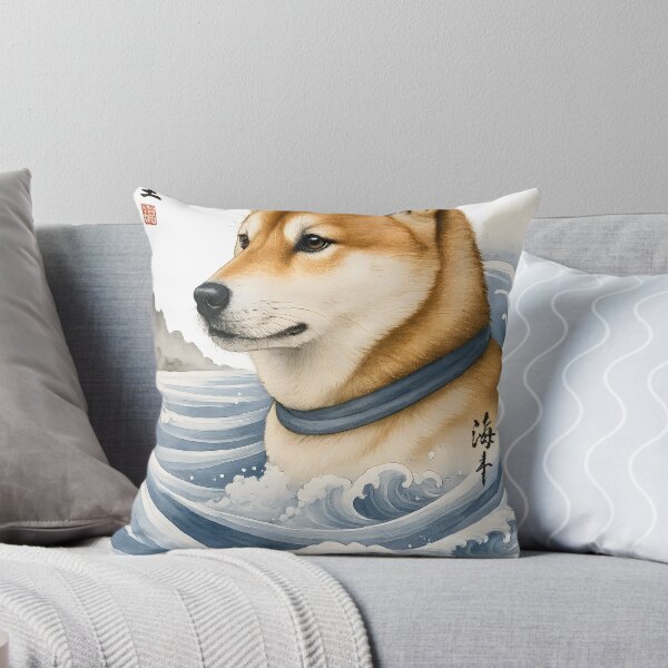 Aperçu de l'œuvre Shiba de la mer – Esprit Ukiyo-e créée et vendue par logicfun.