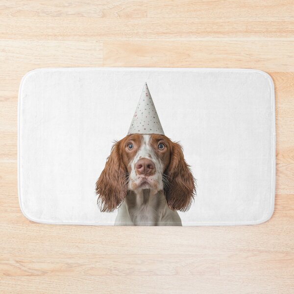 Item preview, Cute Irish Red and White Setter dog with Party Hat Birthday Celebration designed and sold by LazyOwlStore.