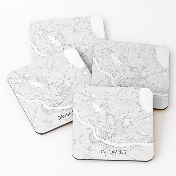 Item preview, Daugavpils City Map of Latvia - Light designed and sold by deMAP.