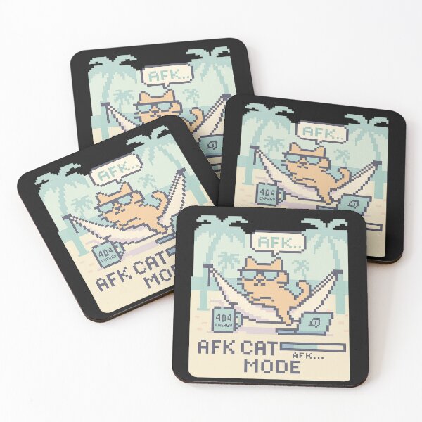 Item preview, AFK Cat Mode | Chill Techcore Vacation Tee designed and sold by Laugh & Rewind .