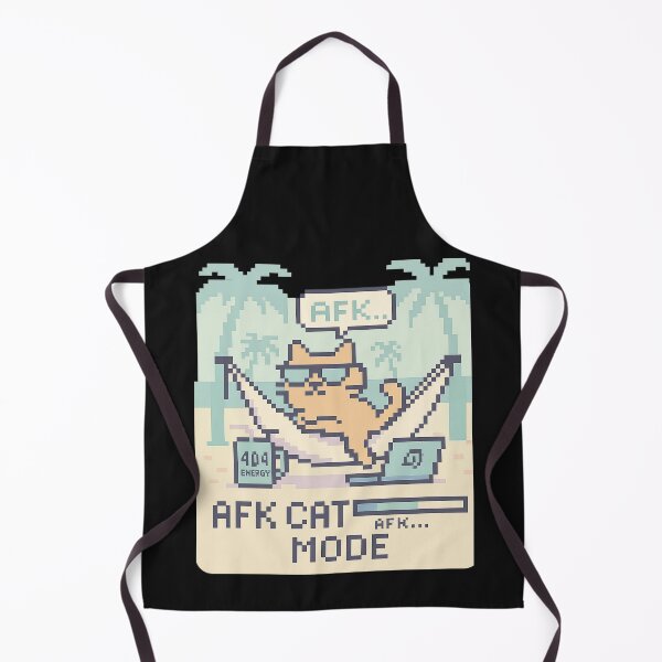 Item preview, AFK Cat Mode | Chill Techcore Vacation Tee designed and sold by Laugh & Rewind .