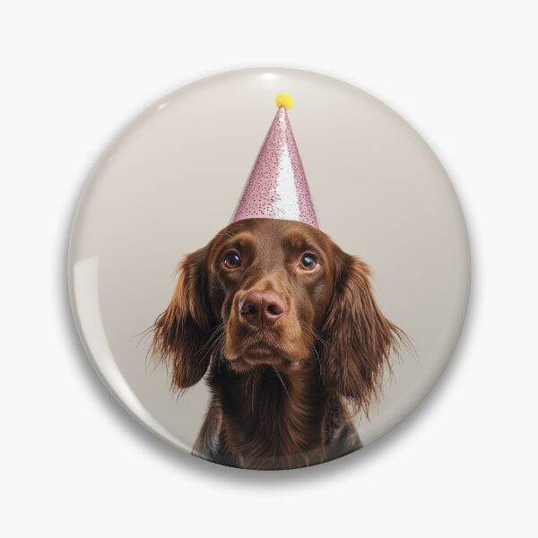 Item preview, Cute Irish Setter dog with Party Hat Birthday Celebration designed and sold by LazyOwlStore.