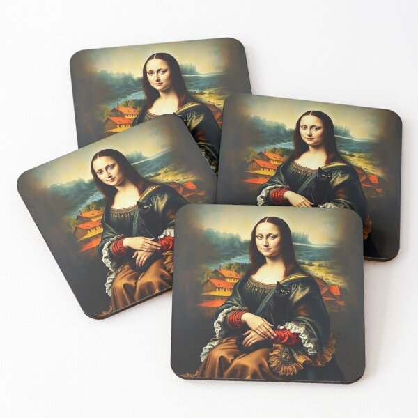 Item preview, Mona Lisa with her Black Cat designed and sold by Erlin Rudho.