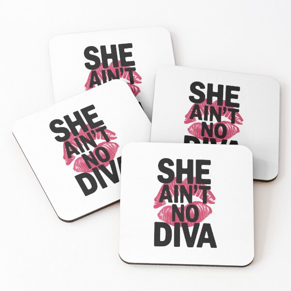 Item preview, She Ain't No Diva Bold Lip Print Sticker designed and sold by stylishsketcher.