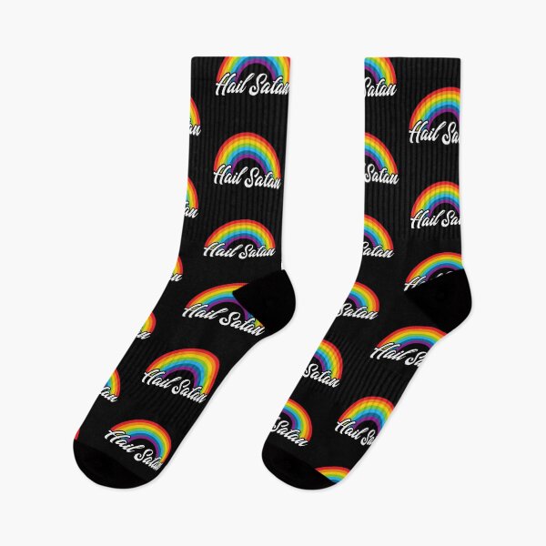 Item preview, Hail Satan | Rainbow | Satanic Pride designed and sold by SatanicClothing.