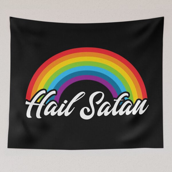 Item preview, Hail Satan | Rainbow | Satanic Pride designed and sold by SatanicClothing.